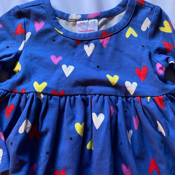 NWOT Hanna Andersson Girls Skater Dress- Size 70cm/6-12 mos. - Picture 3 of 9
